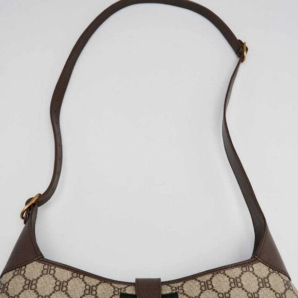 Balenciaga x Gucci Beige/Ebony Coated Canvas/Leather The Hacker Project 1961 ... - Picture 5 of 11